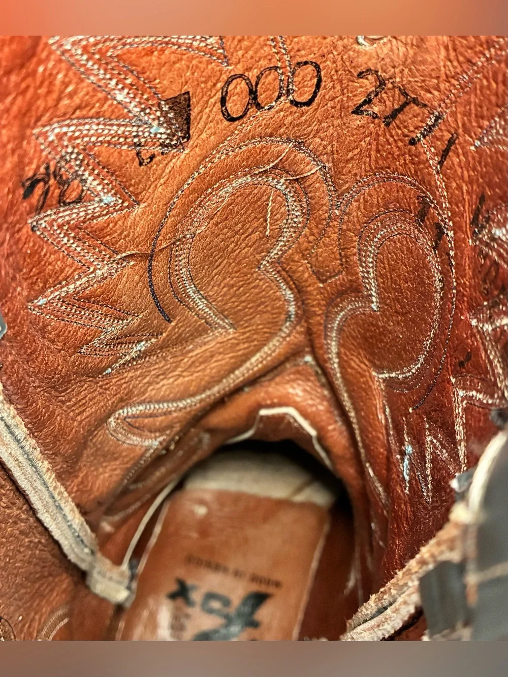 Fox Snakeskin Western Cowboy Boots Gray Leather size 28 (Men’s 10 Women’s 11.5)